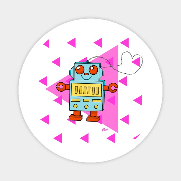 Marmalade Boy robot desing #1 Magnet by Isabelmonicarte